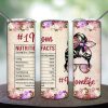 Nutrition Mom Facts Tumbler PNG