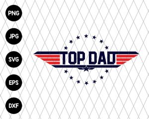 Top Dad Svg file
