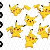 6 Pack Bundle Pikachu Svg File