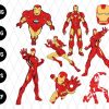 9 Pack Bundle Iron Man Svg File