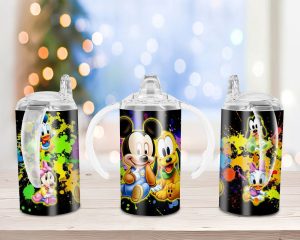 Baby Mickey and Friends Sippy Cup Sublimation Design