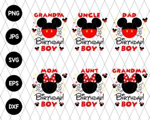 Birthday Family Bundle Svg file