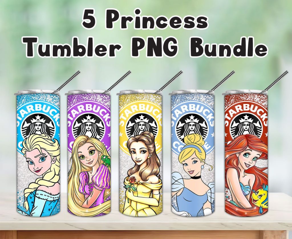 Bundle 5 Princess Starbucks Tumbler Png Bundle 5 Princess Starbucks Tumbler Png
