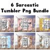 Bundle 6 Funny Sarcastic Tumbler PNG