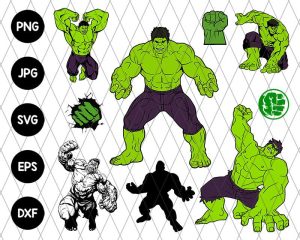 Bundle 9 Pack Hulk Svg file