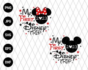 Bundle First Trip Family Vacation Svg file