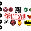 Bundle Superhero Logo Svg file