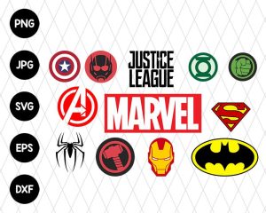 Bundle Superhero Logo Svg file