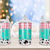 Cowhide Sippy Cup Sublimation Design