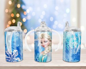 Elsa Frozen Sippy Cup Sublimation Design