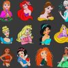 Embroidery design 12 set princess
