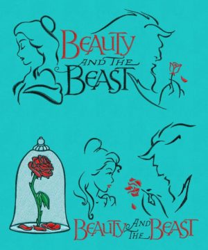 Embroidery Design Belle Beauty Beast