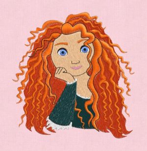 Embroidery Design Merida Princess
