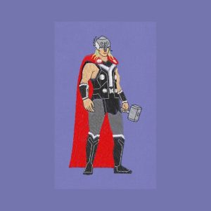 Embroidery Design Thor Superhero