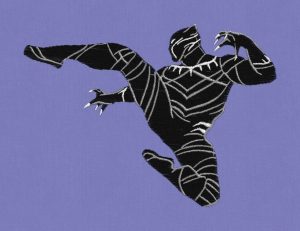 Embroidery Design Superhero Panther 02