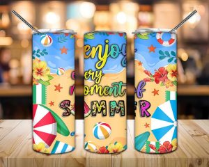 Enjoy Every Moment of Summer  Tumbler PNG