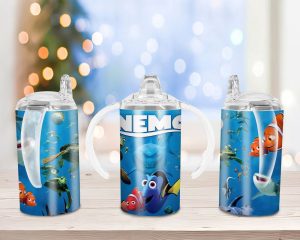 Fish Movive Sippy Cup Sublimation Design