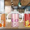 Pooh Piglet Tiger Cartoon Kids Sippy Cup Sublimation Design