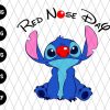 Red Nose Day Stitch Svg File