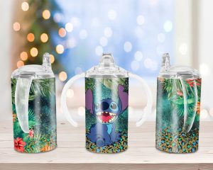 Stitch Galaxy Tropical Sippy Cup Sublimation Design
