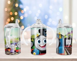 Thomas and Friends Train Sippy Cup Sublimation Design