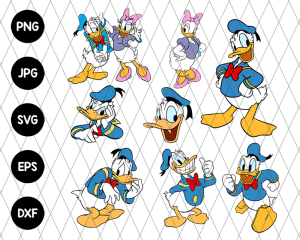 8 Pack Bundle Donald Svg File