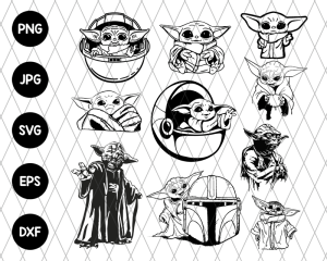 Baby Yoda Bundle Svg File