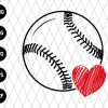 Baseball Heart Svg file