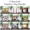 Bundle 9 Baseball Tumbler PNG