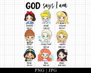 God says I am princesses Png