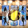 Softball Player Life Tumbler PNG