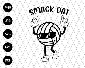 Volleyball Smack Dat Svg file