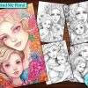 12 Mom and Me Floral Coloring Page