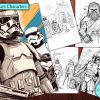 12 Star Wars Characters Coloring Page