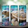 3D Sea Turtle Tumbler PNG