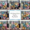 3D Spring Flowers Tumbler Png
