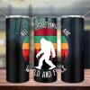 Bigfoot All Good Things are Wild and Free Tumbler PNG