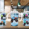 Children Trucks Sippy Cup Sublimation Design
