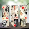 Gothic Poker Playing Cards Tumbler PNG