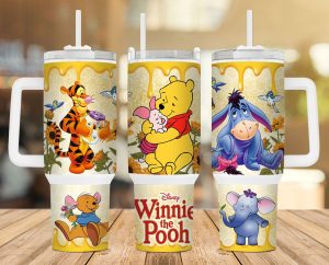 Pooh and Friends 40 oz 2 piece Tumbler Wrap