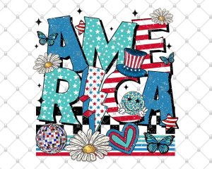 Retro America Png, 4th of July Png