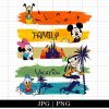 Retro Summer Family Vacation Png