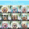 Sloth wtih Flowers Bundle Tumbler PNG