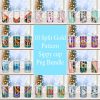 Split Gold Pattern Bundle Sippy Cup Sublimation Design