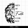 Lion Men of Faith Father's Day Png