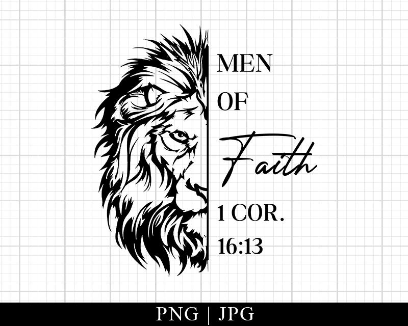 Lion Men of Faith Father’s Day Png Lion Men of Faith Father's Day Png