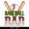 Baseball Dad Father's Day Png