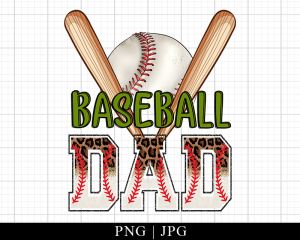 Baseball Dad Father's Day Png