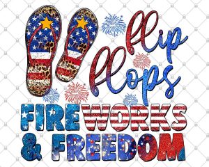 Flip flops fireworks and freedom png