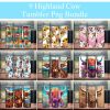Highland Cow Bundle Tumbler PNG